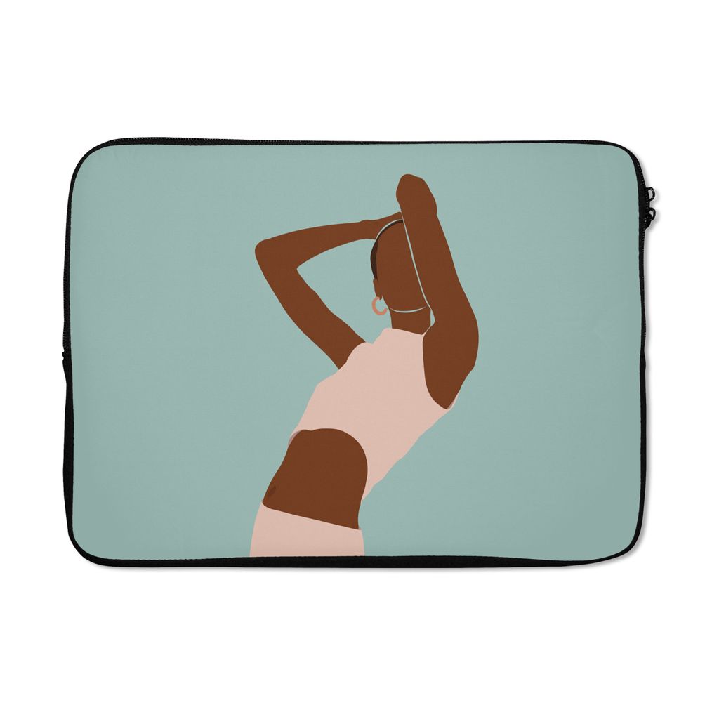 MuchoWow Laptop Hülle 14 ZollFrau - Sommer - Pastell Laptoptasche - Laptoptasche - Stoßsicher - Schutzhaube