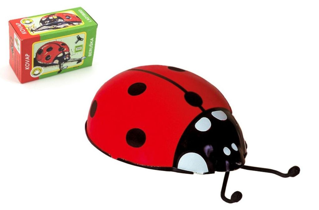 Coccinelle sur une clé en métal 10cm en boîte Kovap Image du produit 
