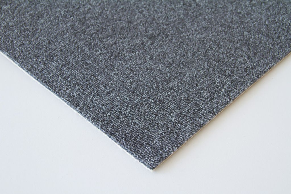 Steffensmeier Schlingen Teppichboden Mailand Meterware | Auslegware für Kinderzimmer Wohnzimmer Schlafzimmer | Anthrazit, Größe: 500x100 cm