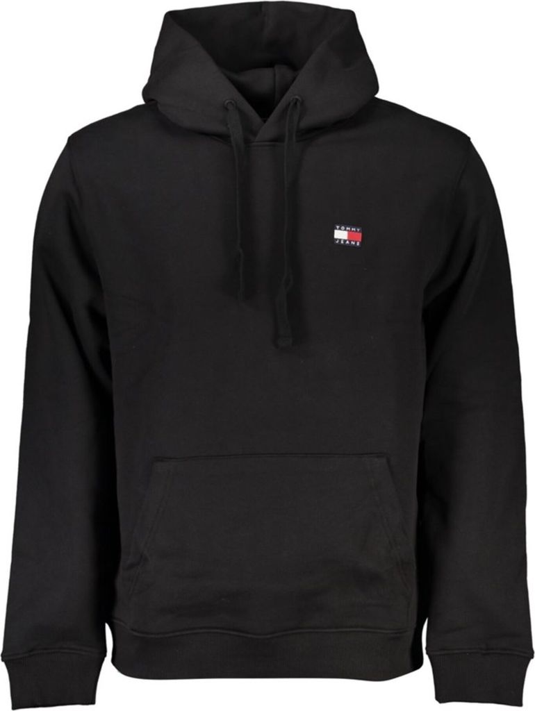 Tommy Jeans Herren-Sweatshirt mit Känguru-Motiv, schwarz, DM0DM17988-BDS XL
