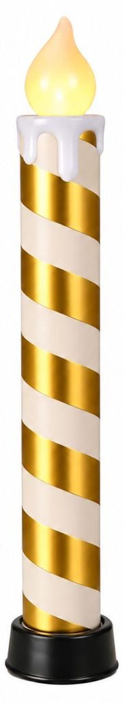 LED Candy Kerze gold weiß 83cm| Outdoor | XXL beleuchtet | Produktbild 