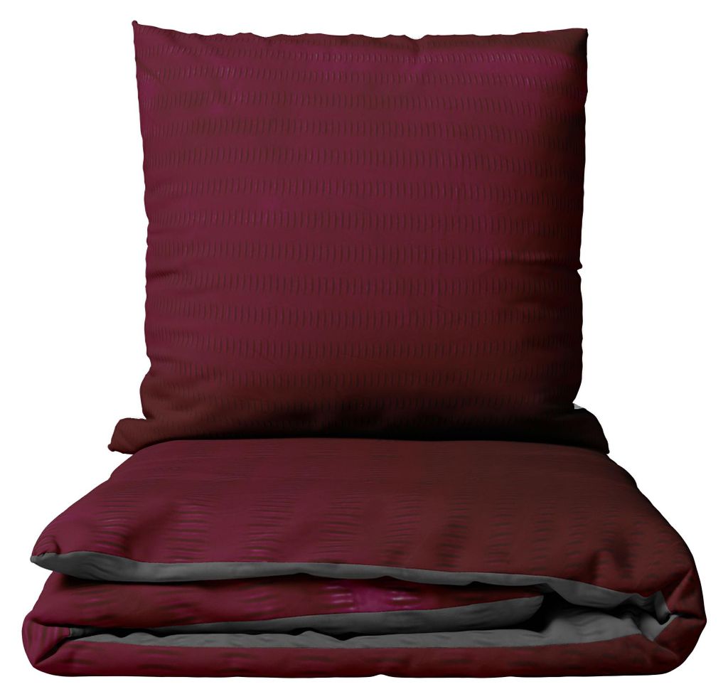 Mikrofaser Seersucker Bettwäsche Set 240x220 cm und Kissen Produktbild 