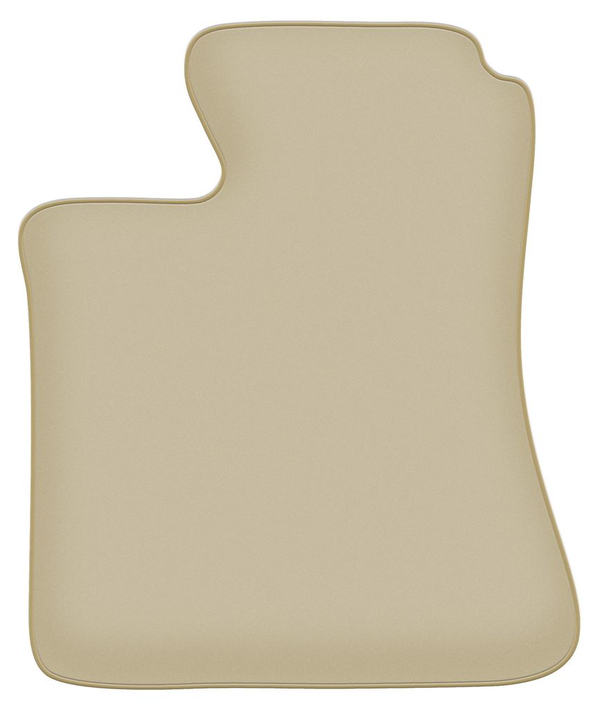 Fahrerfußmatte Velours PREMIUM beige passend für Volvo 440 / 460 (1988-1996, Limousine) – mit Befestigungen – passgenau