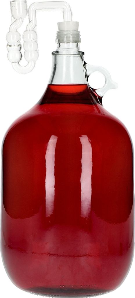 4x 5L Flasche +Gummistopfen + Gärröhrchen Gärballon Set Produktbild 5