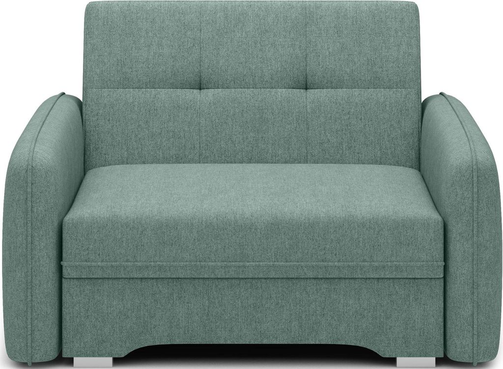 Krudox LAI 1-Sitzer Ausziehbares Schlafsofa mit Bettkasten und Stauraum Couch mit Schlaffunktion 102x84x109 cm Stoff POCO 100