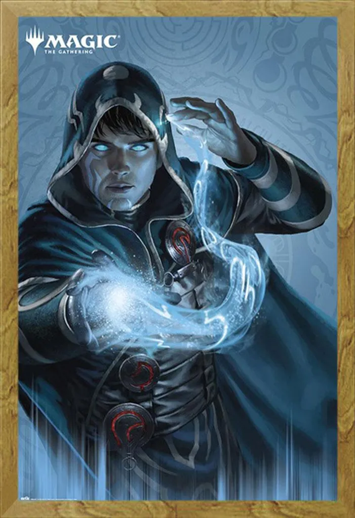 Quadro MTG Jace Beleren - Cornice Shinsuke MDF Rovere e Acrilico