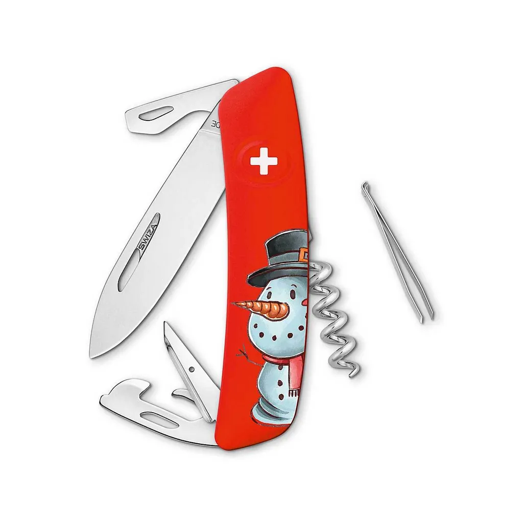 Couteau suisse SWIZA D03 Bonhomme de neige édition limitée de Noël X-Mas
