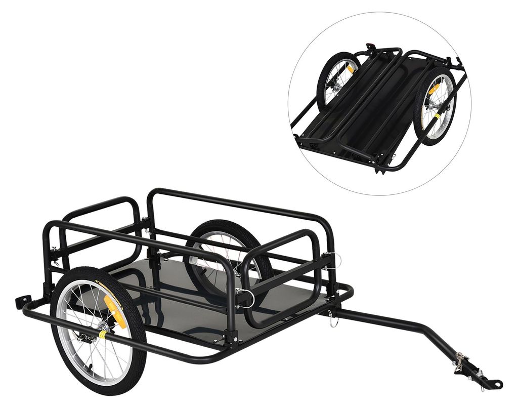 HOMCOM Fahrradanhänger Lastenanhänger für Fahrrad 40kg Produktbild 