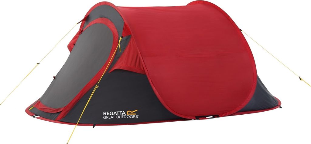 Regatta Great Outdoors Malawi Pop-Up-Zelt für zwei Personen RG495 (Einheitsgröße) (Paprika/Grau)