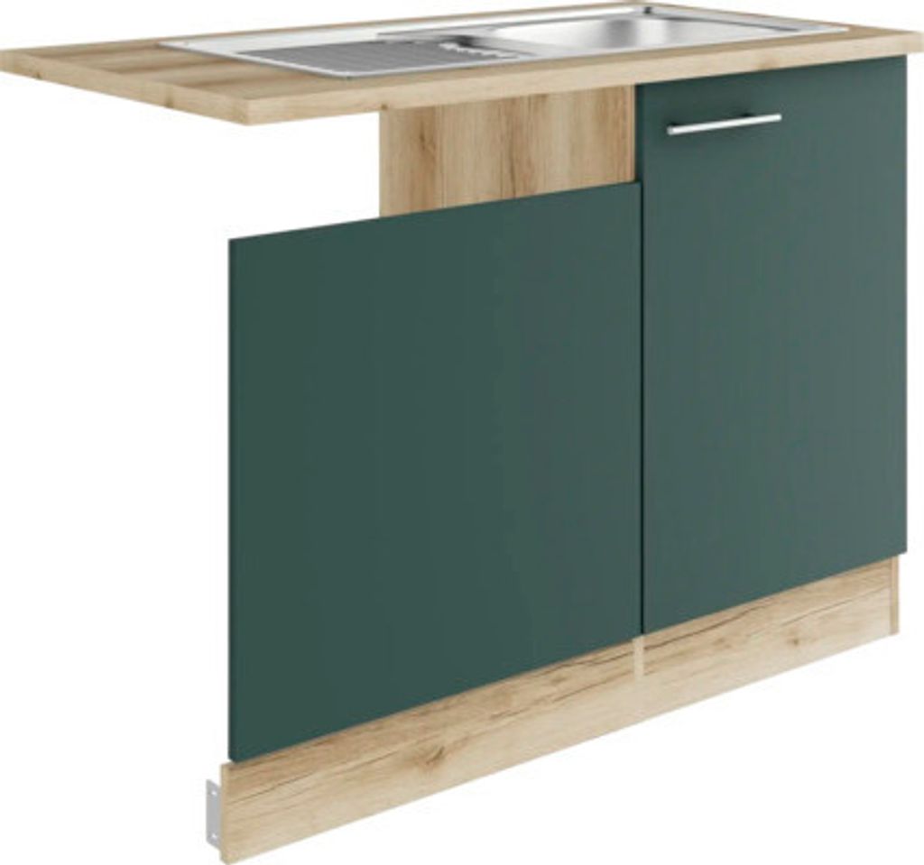Optifit Spülenschrank inkl Spüle Geschirrspülerblende für Produktbild 