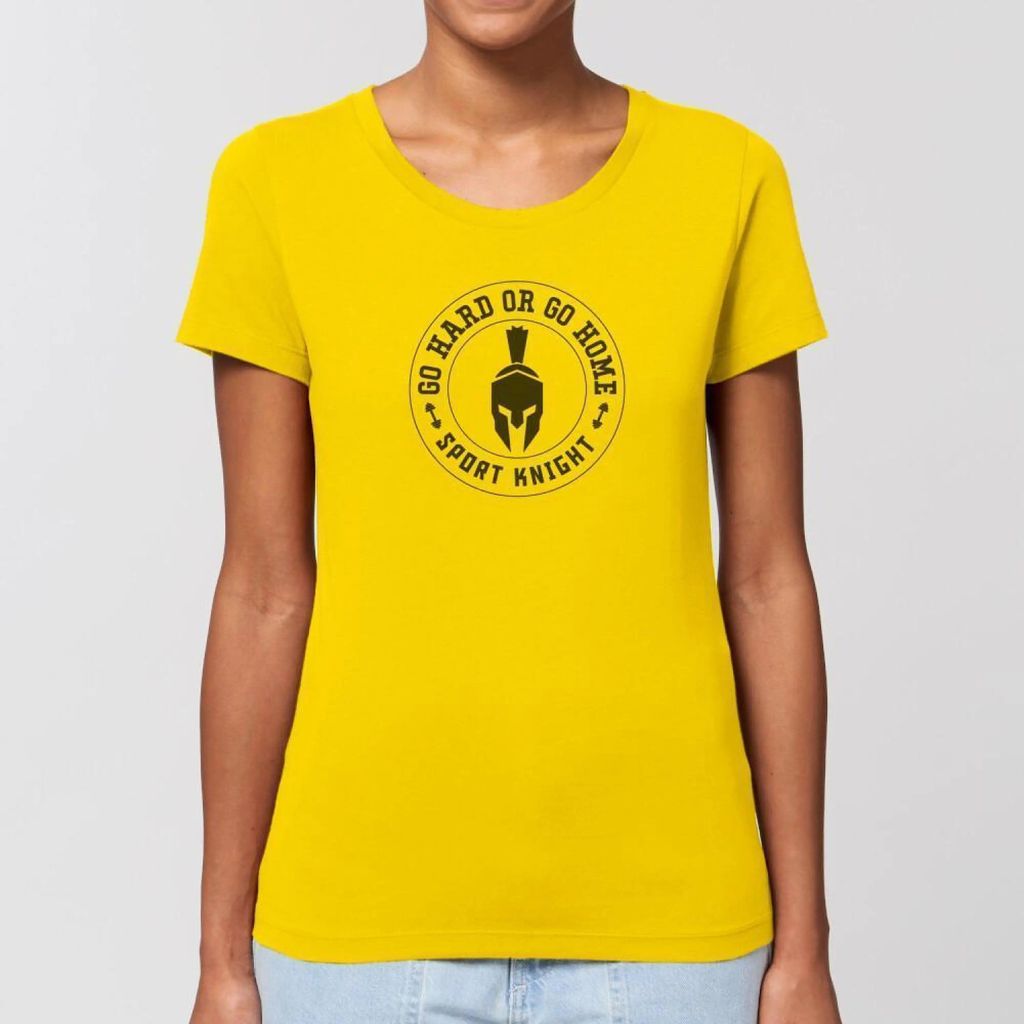 Sport-Knight Damen Fitness T-Shirt "Go Hard or Go Home" Organisch Premium