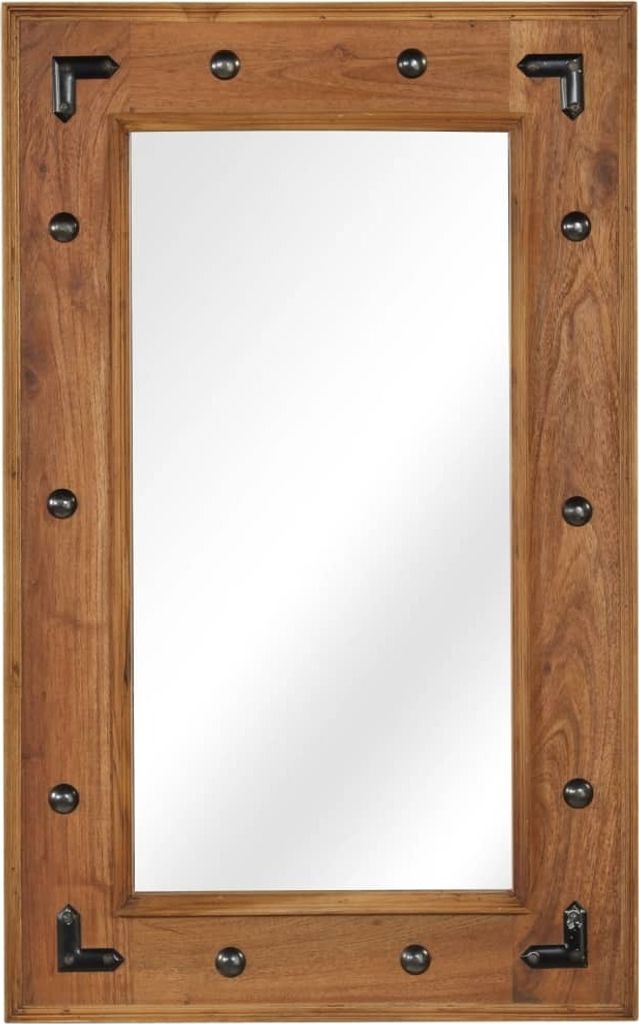 Spiegel Akazienholz Massiv 50x80 cm