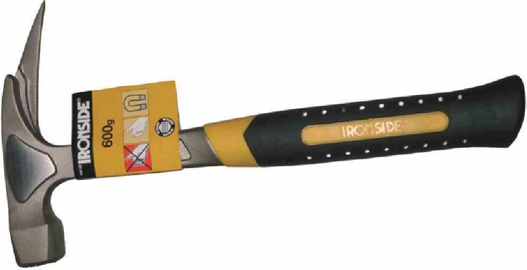 Ironside 100-152 Marteau à lattes 600g 2K-Gri. avec aimant, Image du produit 