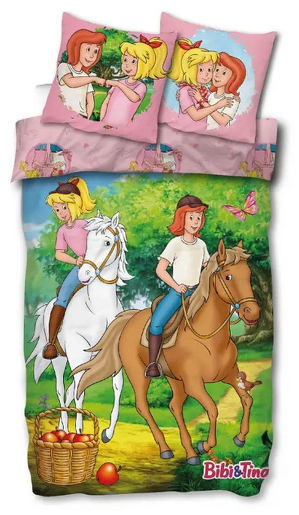 SkyBrands Bibi e Tina: set di biancheria da letto 135x200 Immagine del prodotto 