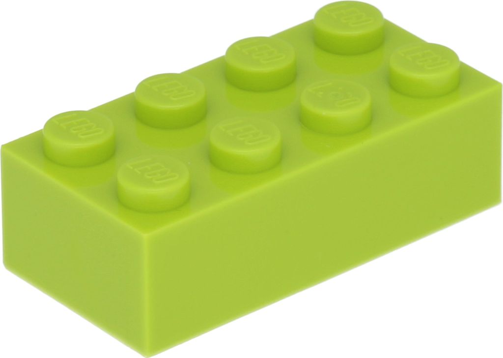 Lego® 2x4 Stein 3001 - 100 Stück Lime Produktbild 