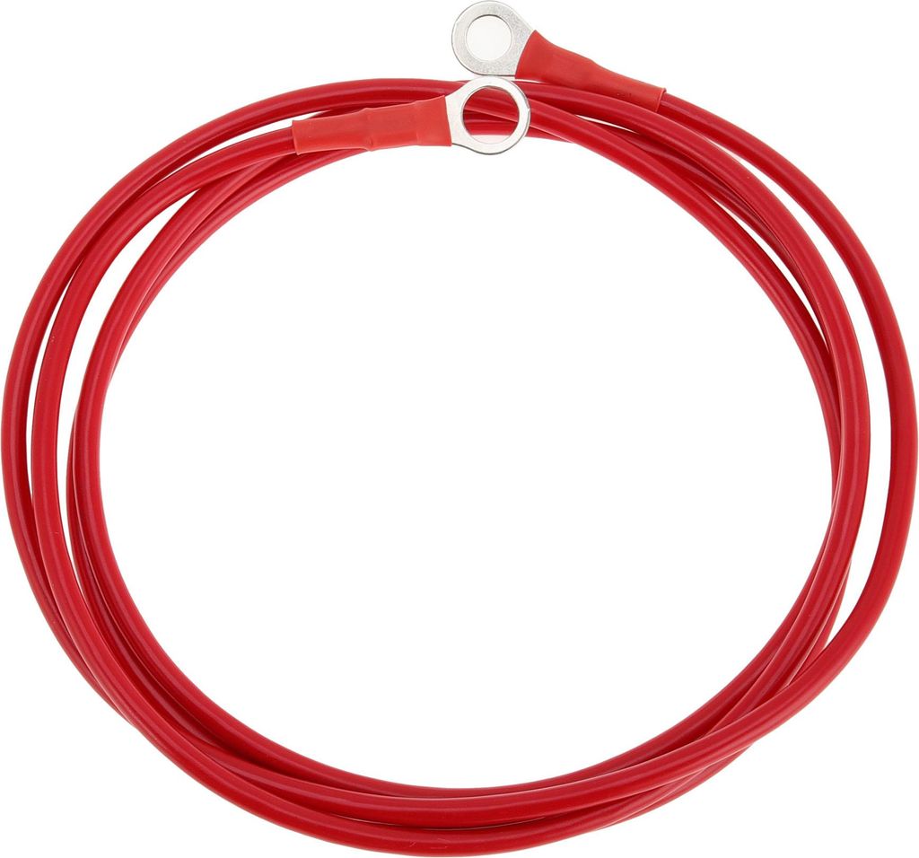 1 Stück Batterie-Wechselrichterkabel 10 AWG Gauge 6FT 3/8" Lug 5/16" Lug Batteriekabel Universal für Auto Fahrzeug Boot Wohnmobil Solar verzinnte...