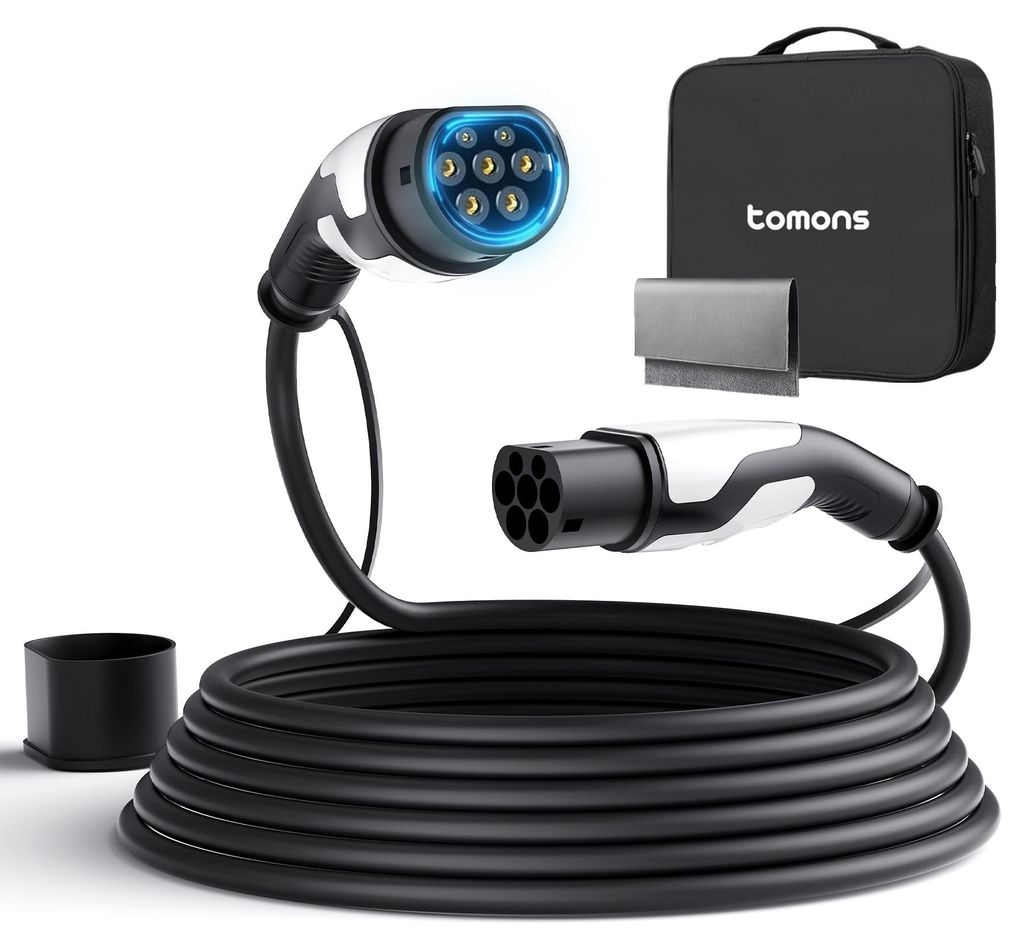 tomons Typ 2 Ladekabel, 22KW 10M 32A 3-Phasig, für E-Auto Produktbild 