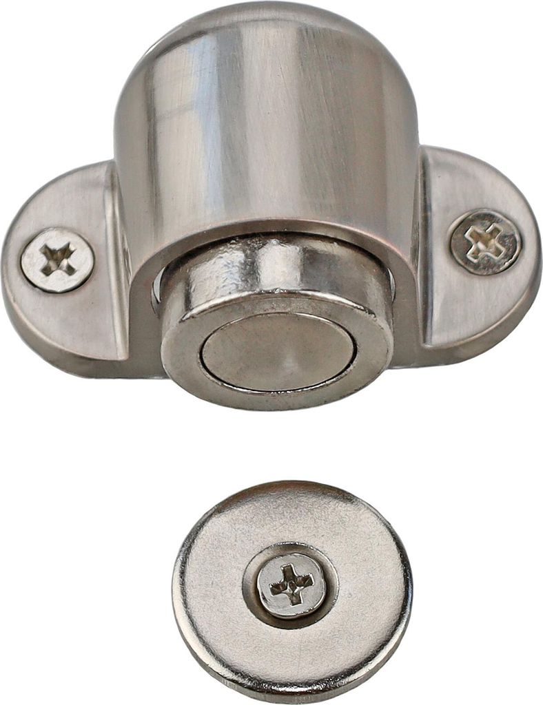 Türstopper Magnetisch 55 x 30 für Bodenmontage Türhalter Türfeststeller Magnet Edelstahl