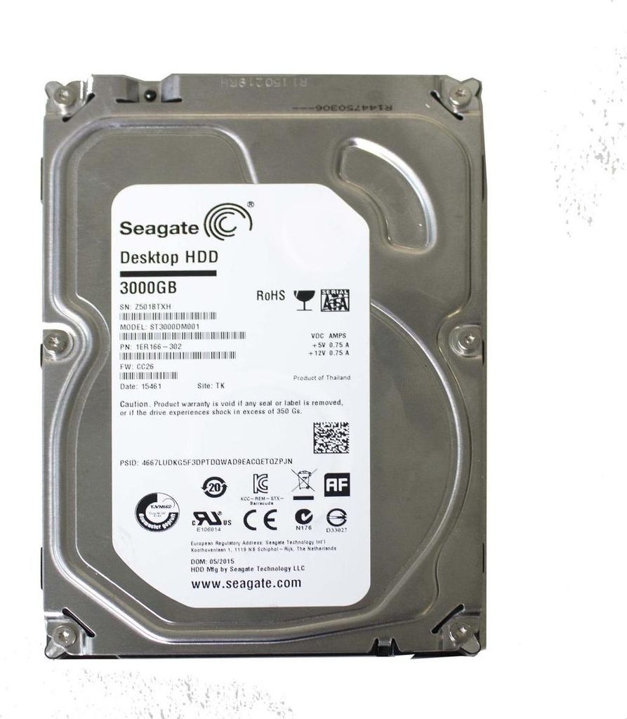 Disco rigido Seagate Barracuda ST3000DM001 da 3 TB Immagine del prodotto 