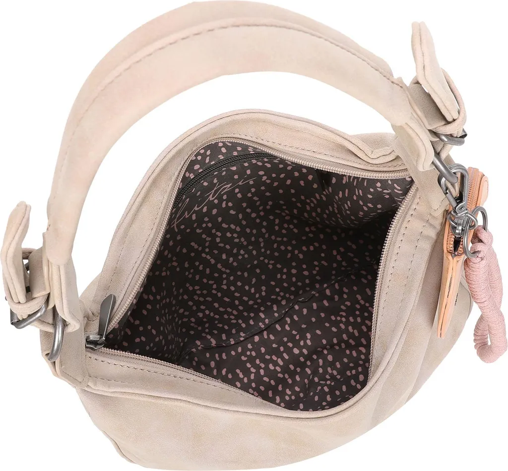 Borsa a Tracolla Fritzi Hobo Vintage Sand - Shopper Vegana Beige - 6