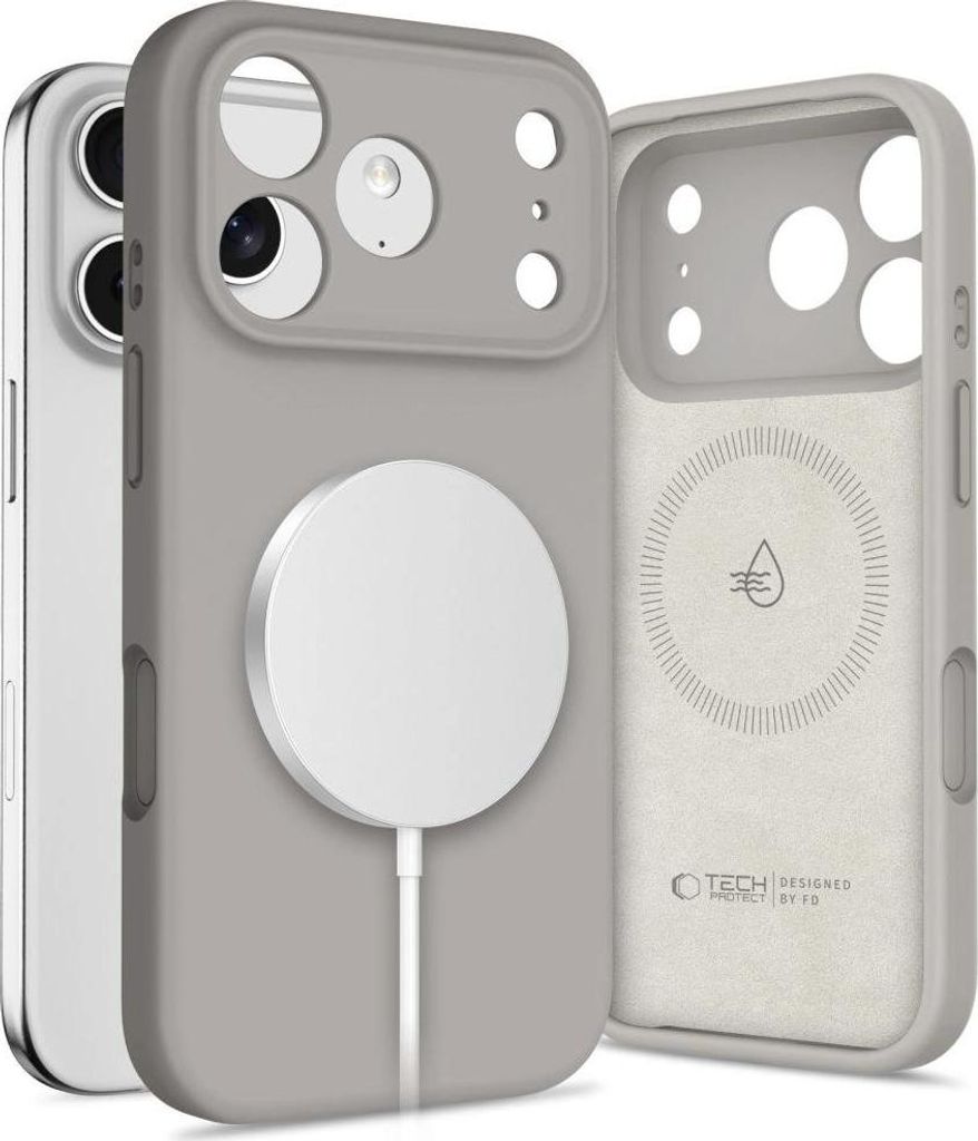 Tech-Protect Silikonhülle Magsafe Magsafe Na Iphone 17 Pro - Szare
