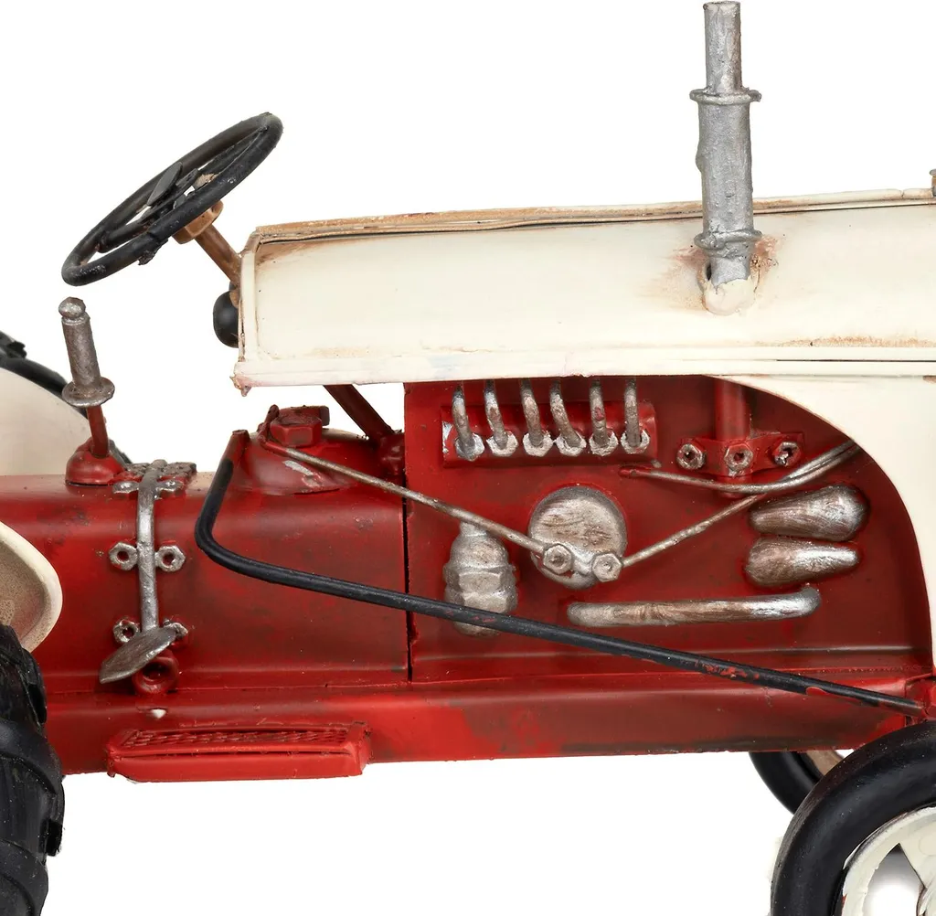 Objet de collection tracteur tôle - Déco rétro pour cadeau original - 10
