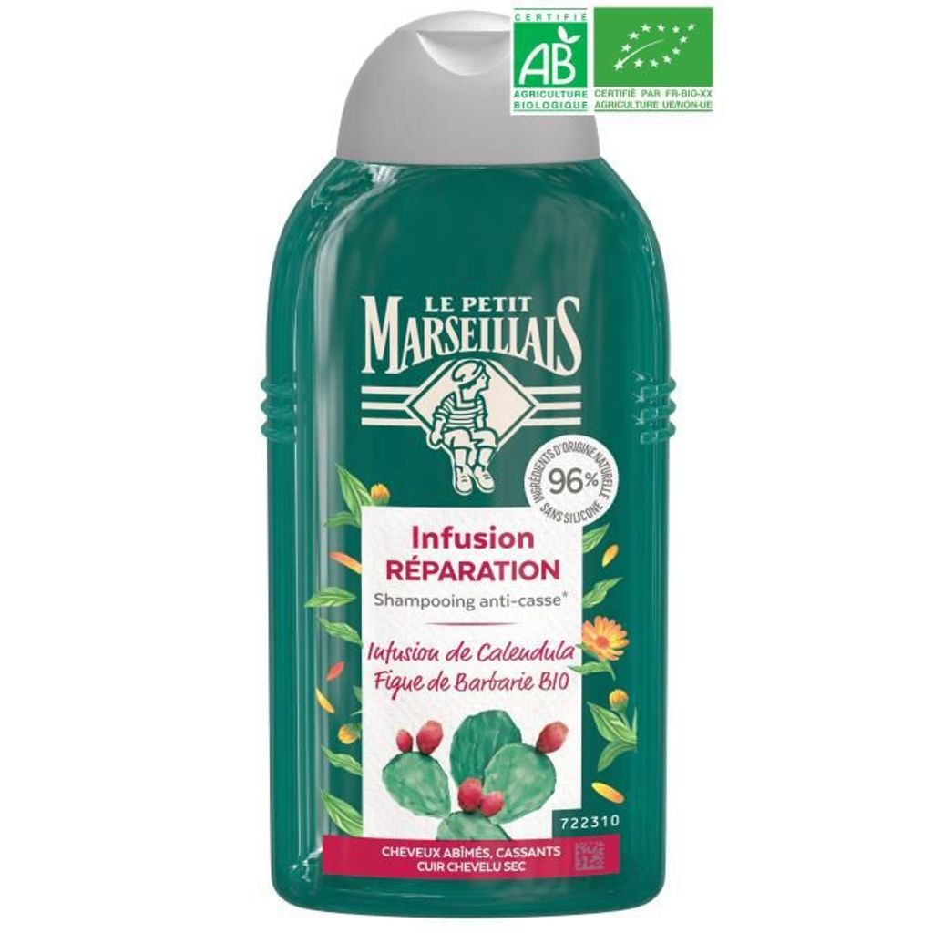 Le Petit Marseillais Anti-Bristle Shampoo Infusion Repair with Organic Barbarie Fig 250ml