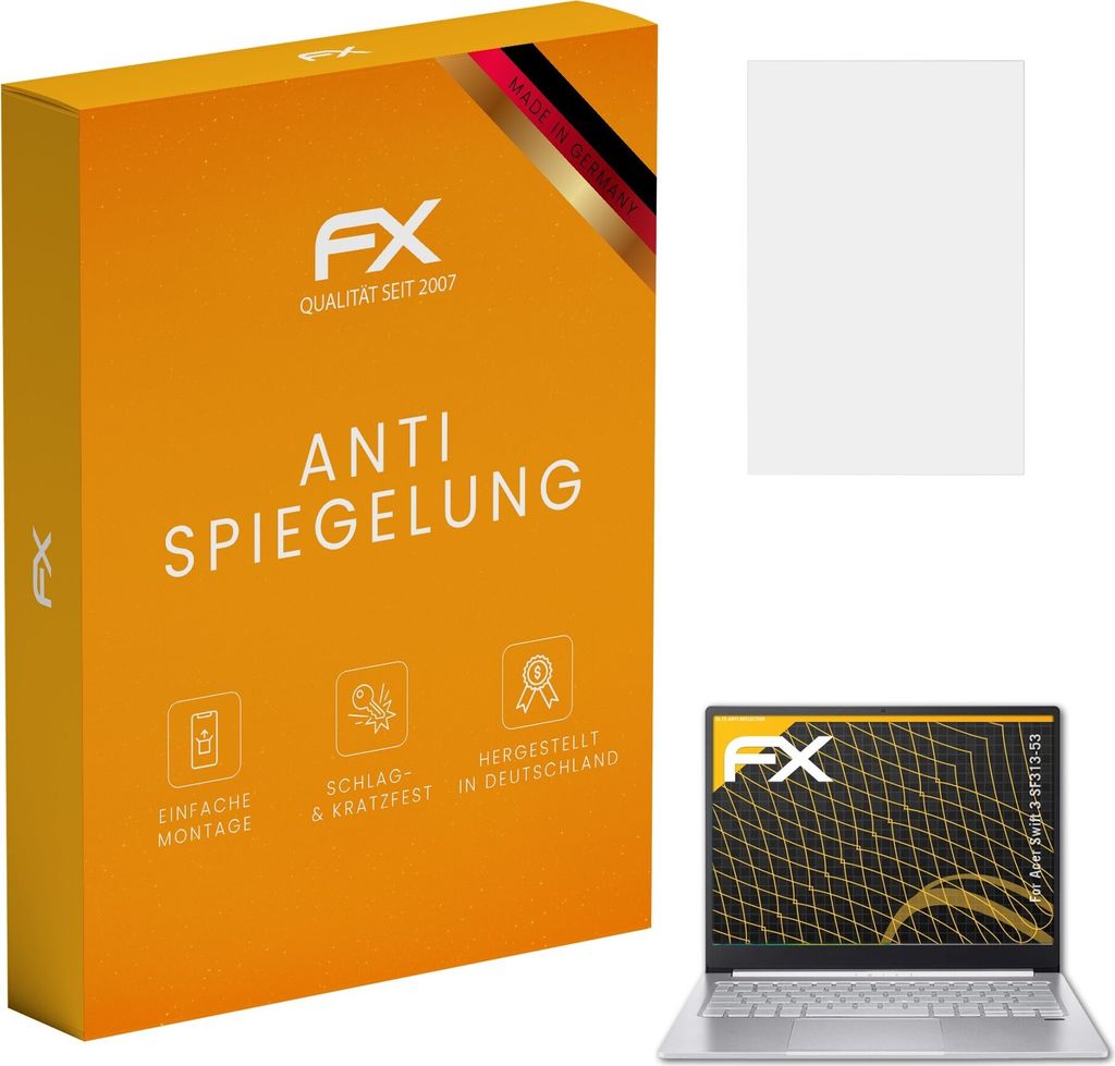 atFoliX FX-Antireflex 2x Schutzfolie kompatibel mit Acer Swift 3 (SF313-53) Displayfolie