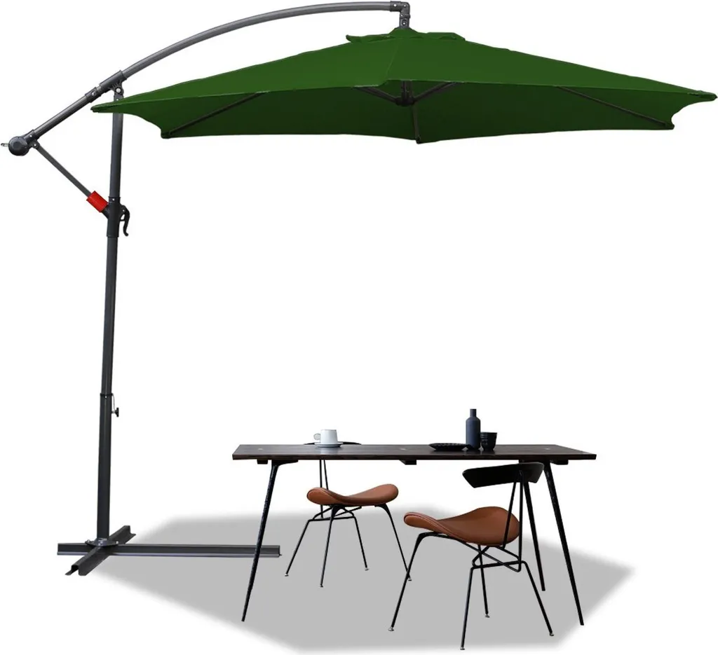 Vivi il Giardino con TolleTour Ombrellone Verde 3m - Ombra d'Autore - 1