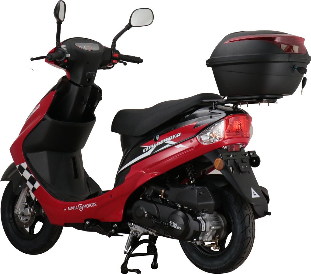 Motorroller CityLeader 50 ccm 45 kmh EURO 5 rot inkl. Produktbild 3