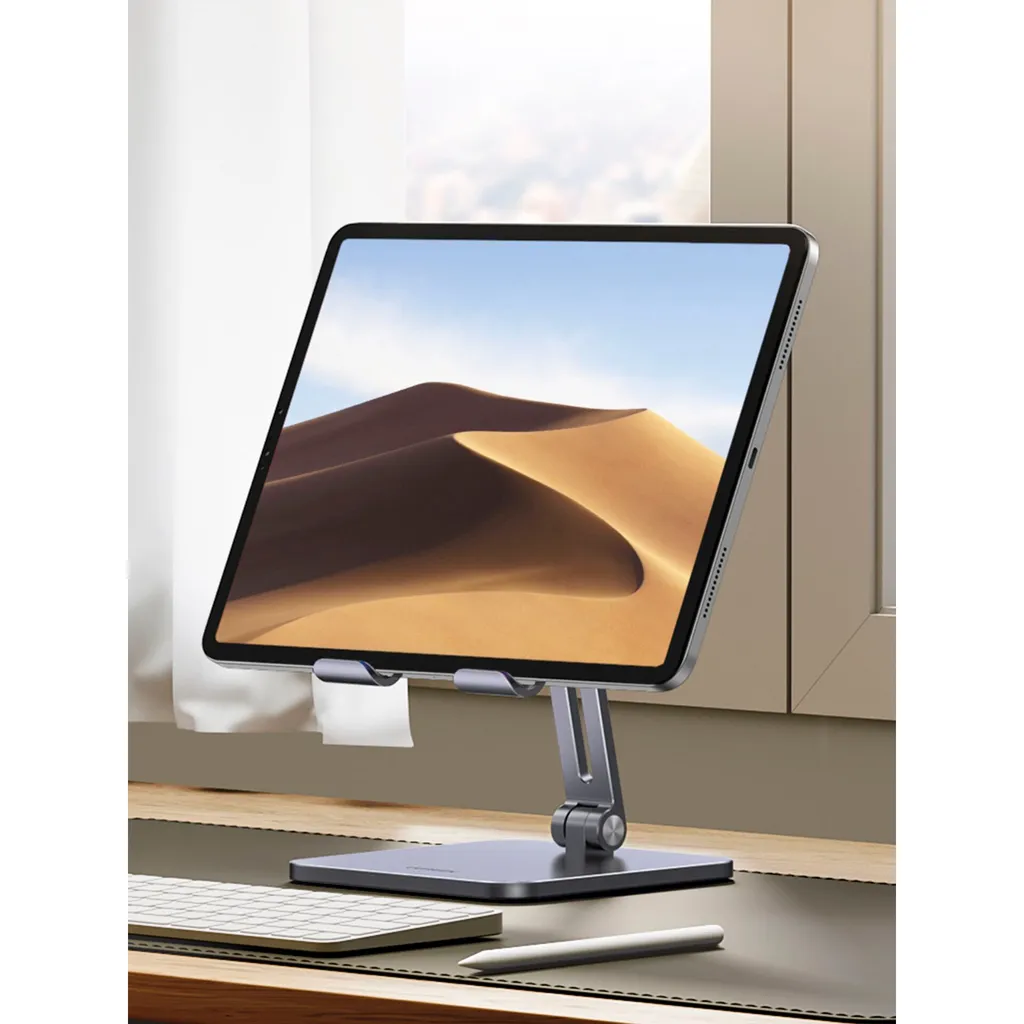 UGREEN 40393 Support de Tablette Pliable et Multi-angle en Aluminium Gris