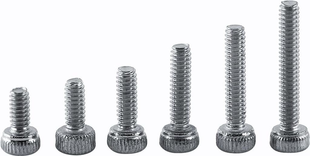 M2 304 Edelstahl-Innensechskantschrauben mit Sechskantmuttern und Unterlegscheiben, Sortiment an Befestigungselementen (Zylinderkopf)