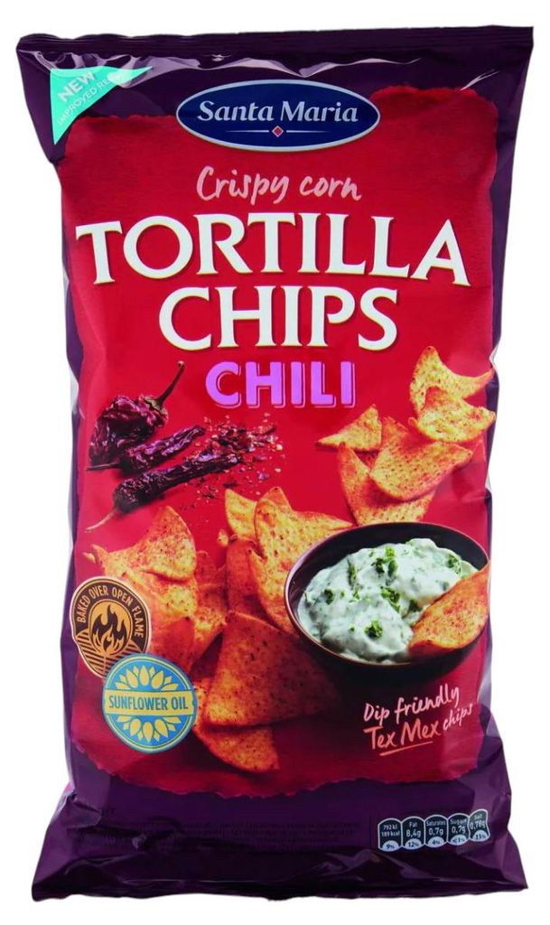 Santa Maria Tortilla Chips Chili 475g – Knusprige Maischips Produktbild 