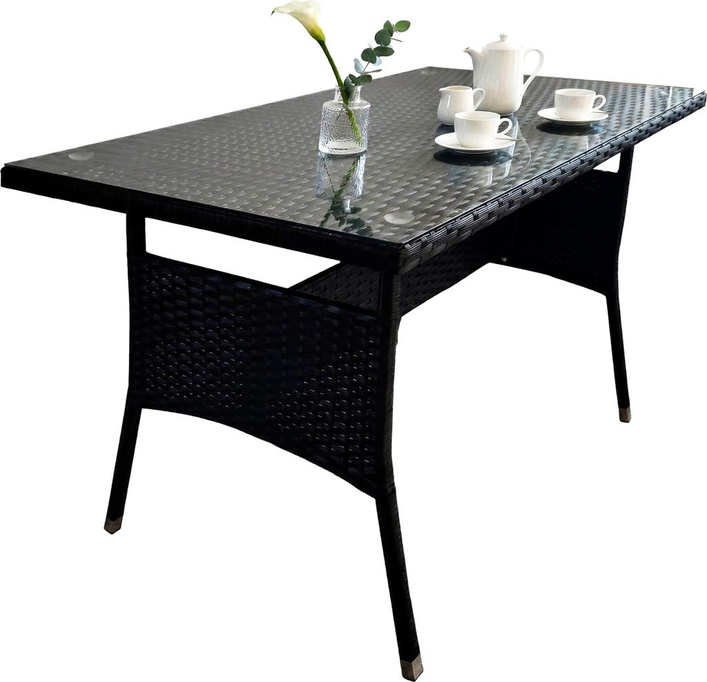 Tavolo da giardino Relaxdays, A x L x P: 70 x 100 x 60 cm, Immagine del prodotto 
