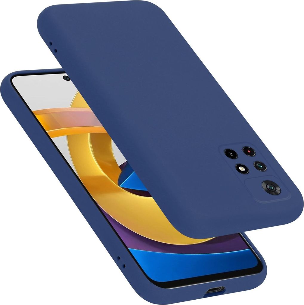 Cadorabo Schutzhülle für Xiaomi POCO M4 PRO 5G Hülle in Blau Handyhülle Case Cover TPU Etui