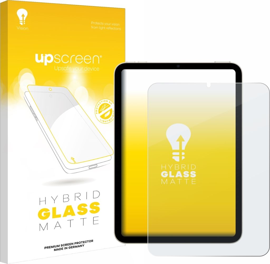 upscreen Entspiegelungs Schutzglas für Apple iPad Mini 7 WiFi 2024 Schutzfolie Panzer Folie Glas Display Schutz matt
