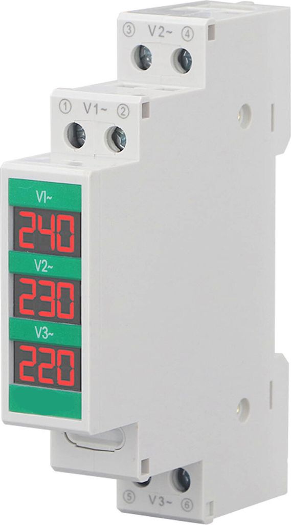 Voltmètre Triphasé AC 80-500V SUPOELE NV-3P à ... - Alibaba