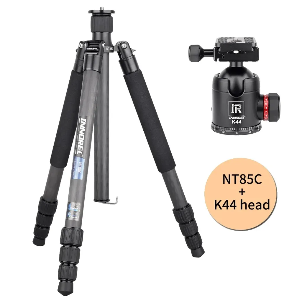 Trépied photo carbone léger NT85C et rotule K44 pour boîtier lourd