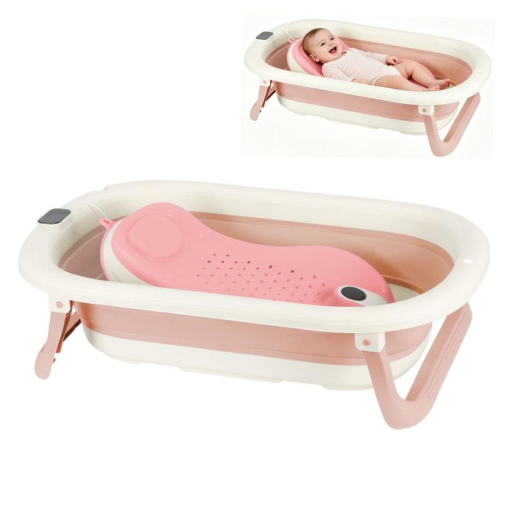 Set de bain pour bébé Pliable avec thermomètre et siège de Image du produit 