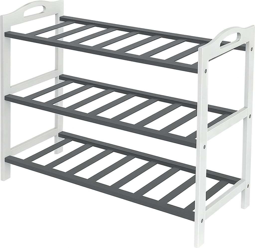 Scaffale per scarpe Relaxdays, A x L x P: 48 x 70 x 25 cm, Immagine del prodotto 
