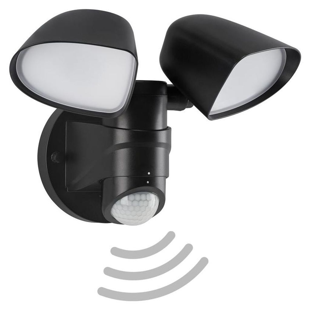 LED Außenleuchte Außenlampe Bewegungsmelder 10W schwarz Produktbild 