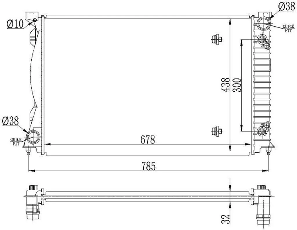 Stop surchauffe Audi A6 4F avec le radiateur NRF 53023 OE 4F0121251F