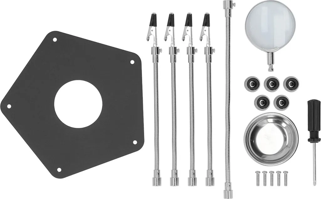 Support de brasage PCB avec bras universel orientable et loupe HD 3x