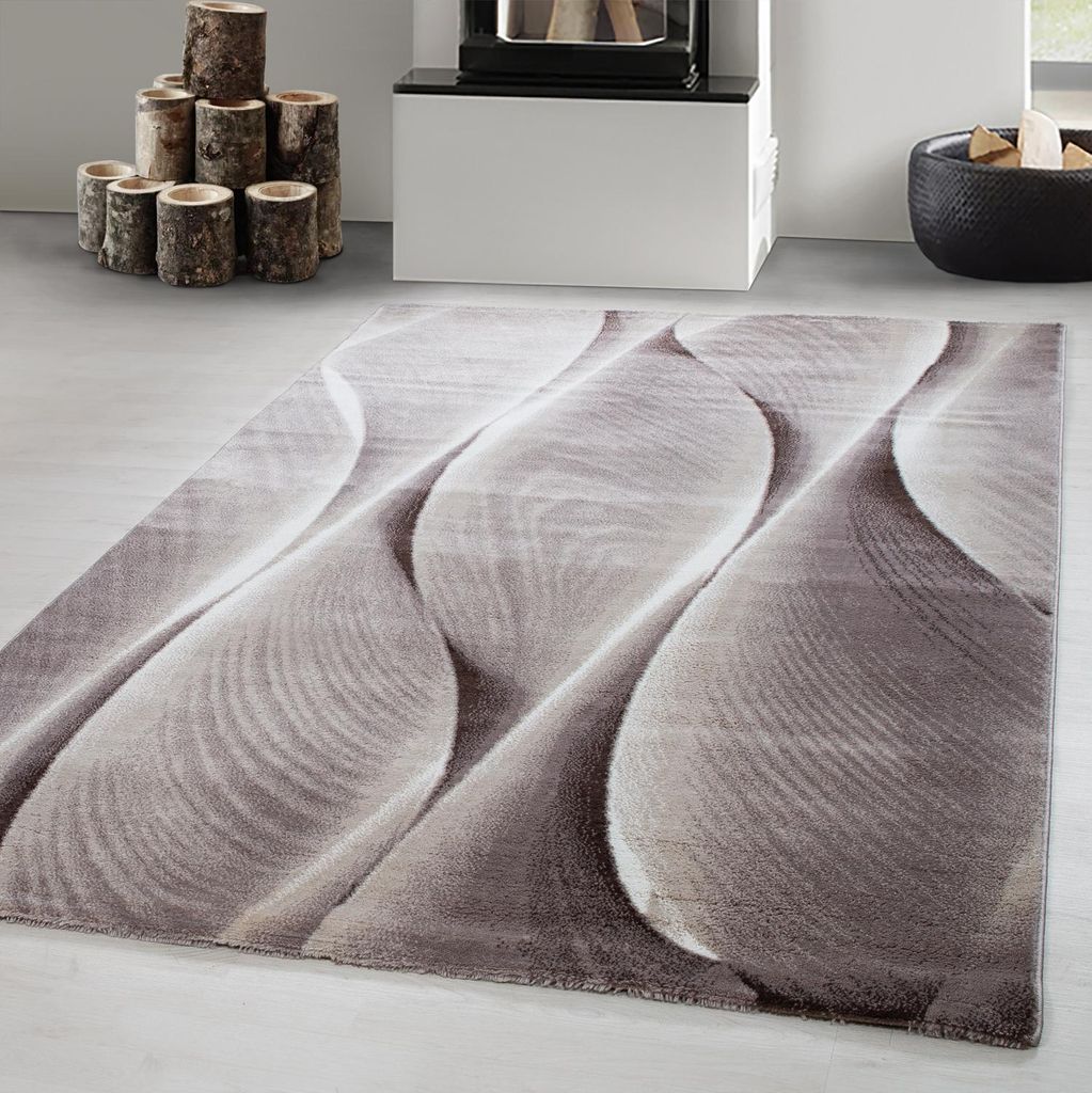 Carpetsale24 Teppich Wohnzimmer Moderner Abstrakt Design Teppich, Kurzflor Teppich, Weich und Pflegeleicht, Grösse: 160x230 cm