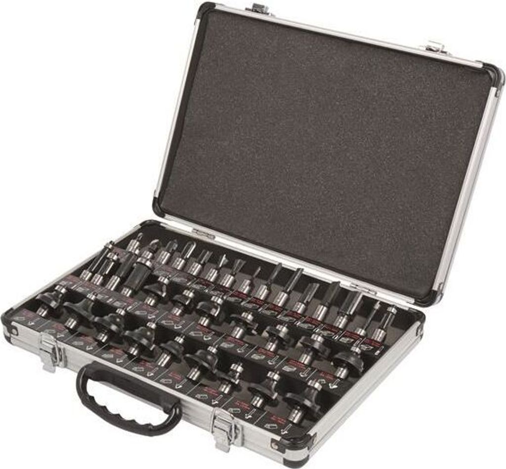 Trend - SET/SS35X1/2TC TCT Oberfräser-Set, 35-tlg