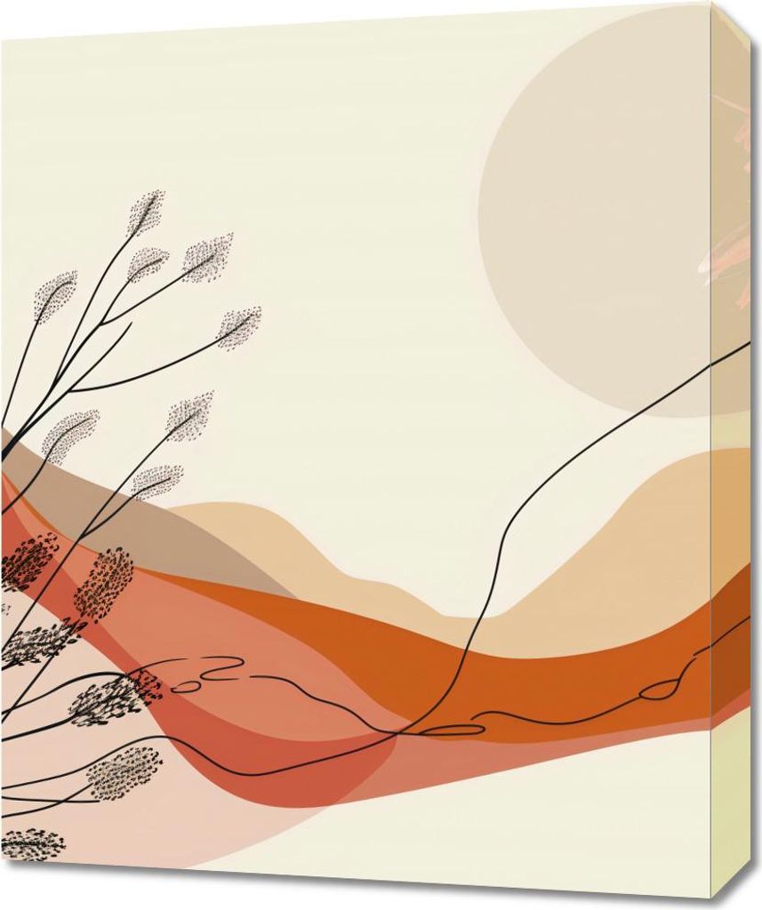 Bild 50x60cm Wärme der Sonnenuntergänge