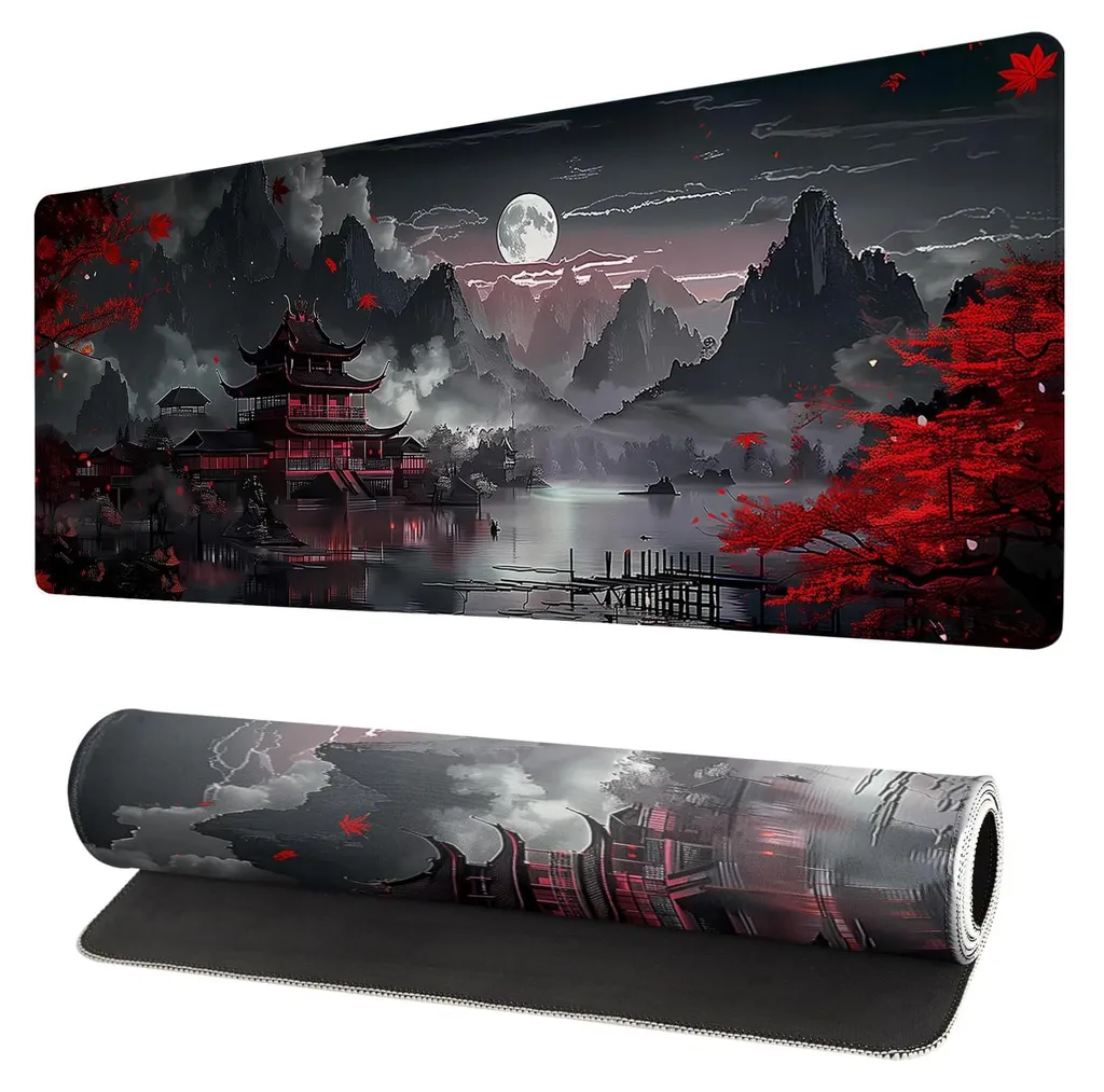 Tapis de souris gaming XXL 900x400 mm avec bords surfilés robustes