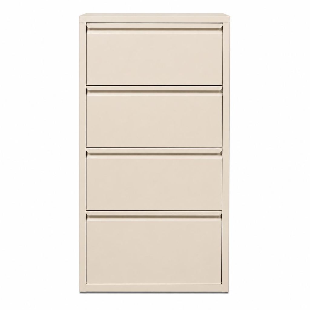 Alveon Schuhkipper Metall 4 Klappen schmal 51 x 15 x 141 cm Produktbild 