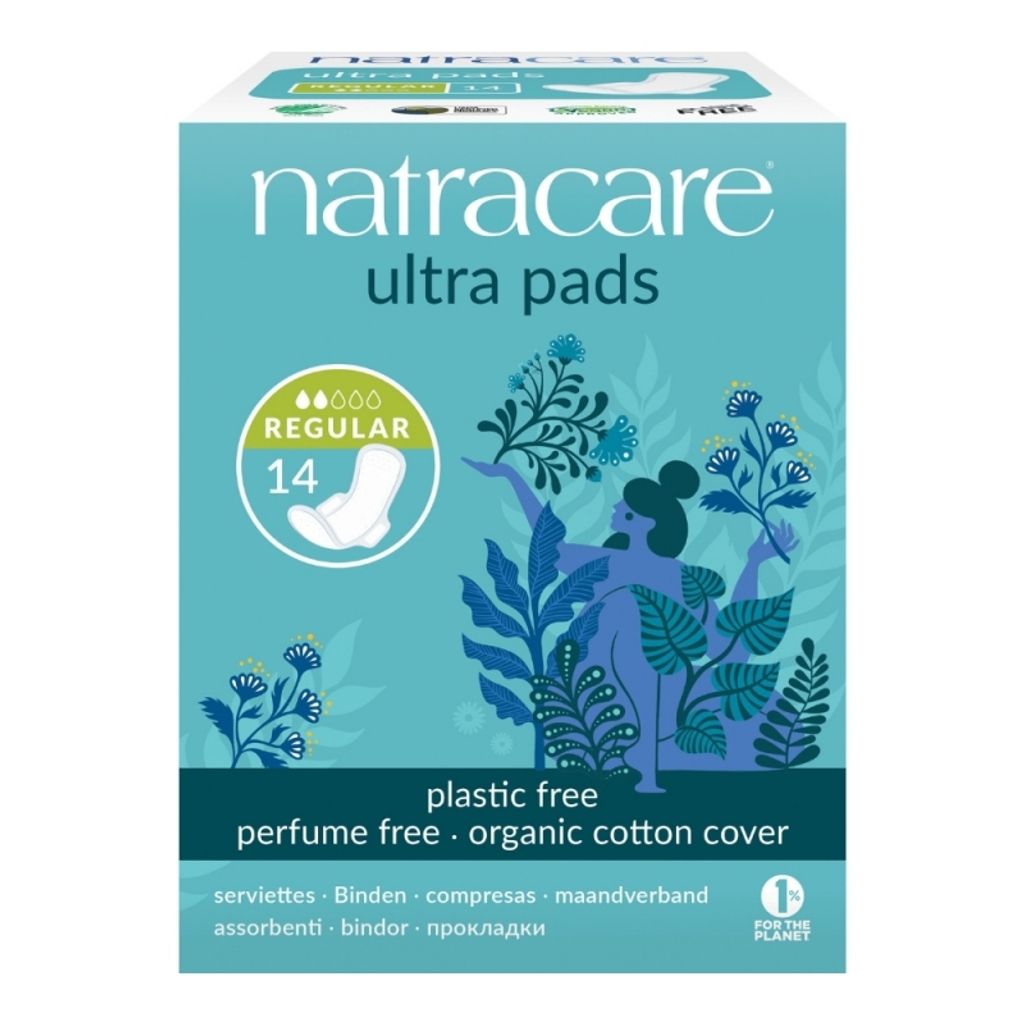 NATRACARE menstruační vložky ultra regular s křidélky 14 ks Obrázek produktu 