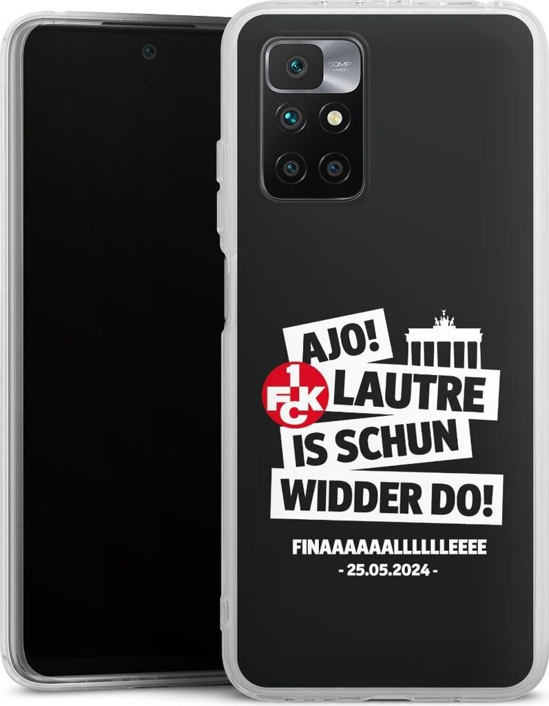 DeinDesign Handyhülle für Xiaomi Redmi 10 Silikon Hülle Case Smartphone Schutzhülle 1. FC Kaiserslautern 1. FCK Pokal Finale 2024